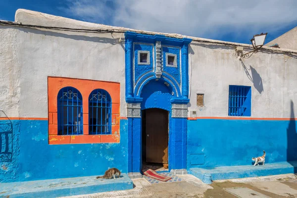 Beco estreito em Medina Rabat, Marrocos — Fotografia de Stock