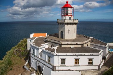 Arnel deniz fenerinde Nordeste Sao Miguel Island üzerinde
