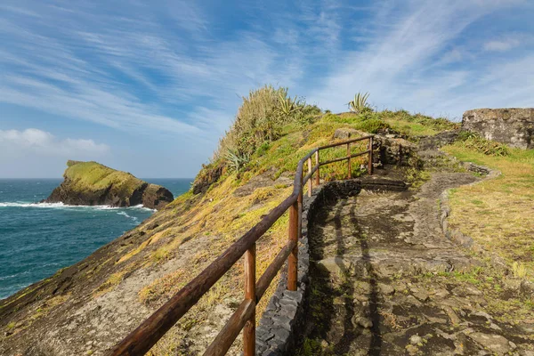 Viewpoint of the ocean coast at Sao Rogue on the Sao Miguel Isla — Stock Photo, Image