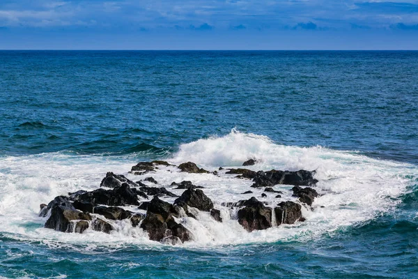 Wild coast at Lagoa on Sao Miguel Island — Stock Photo, Image