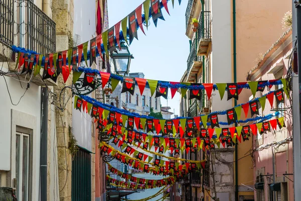 Frammenti delle strade della vecchia Lisbona, Portogallo — Foto Stock