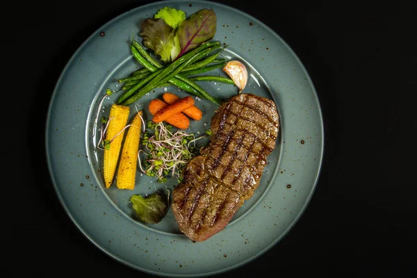 Sebze Izgara sığır eti biftek ile sırlı