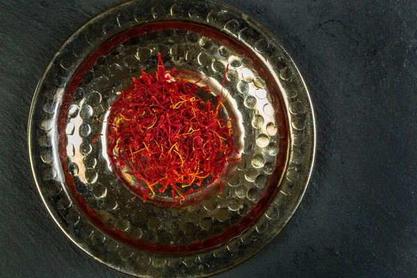 Moroccan saffron is popular in Arabic cuisine. — Stock Photo, Image