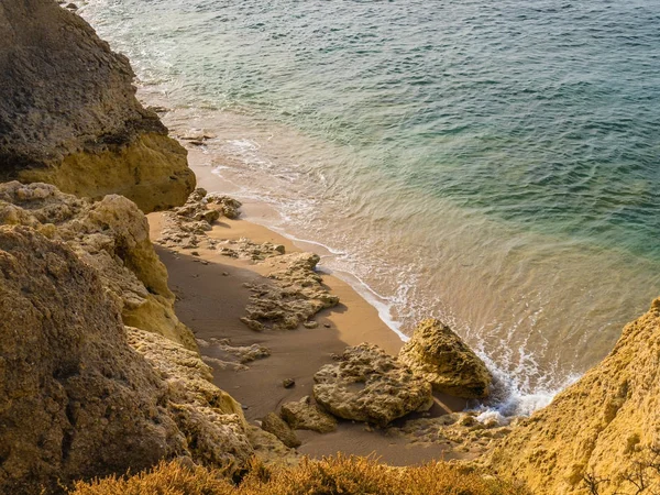 강풍에 모래 해변 사암 — 스톡 사진