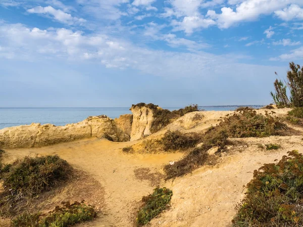 Ψαμμίτης ακτογραμμή με αμμουδερές παραλίες στο Gale — Φωτογραφία Αρχείου