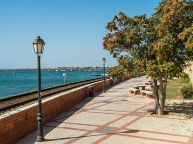 Views from the waterfront of Faro, Portugal clipart