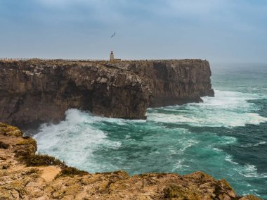 Avrupa'nın en güneybatı cape, fırtınalı Atlantik