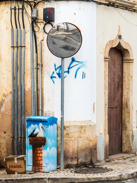 Weergave van de straten van Silves, Portugal — Stockfoto