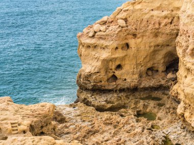 Carvoeiro sahil Sandcastle oluşumu