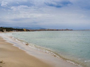 Alghero, Sardunya yakınındaki kum plaj