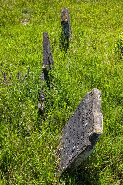 Zeer Oude Verlaten Joodse Begraafplaats Buurt Van Het Dorp Trstin — Stockfoto