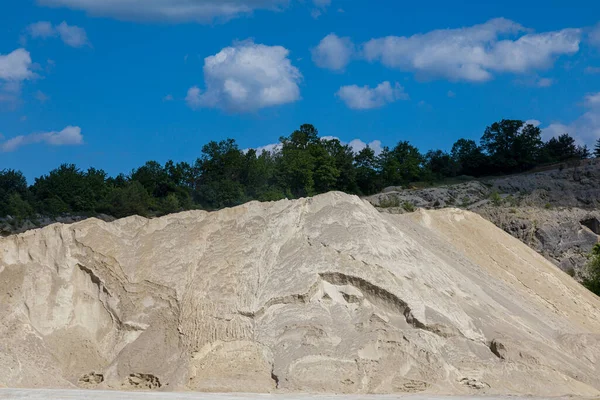 Sand mining in a quarry near the village of Hradiste pod Vratnom, Slovakia