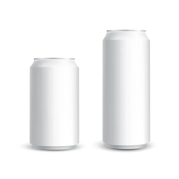 缶の写実的なベクトル — ストックベクタ