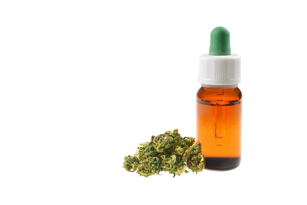 Marijuana oil cbd bottle — Stock Photo, Image