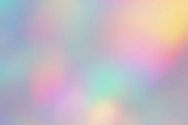 Blurry abstrato pastel holográfico folha de fundo — Fotografia de Stock