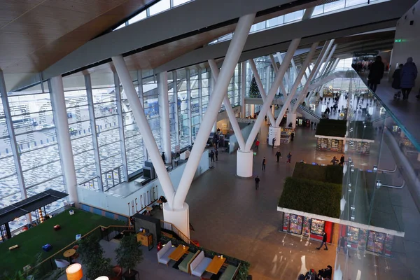 Rostov Don Rússia Janeiro 2020 Dentro Terminal Passageiros Aeroporto Platov — Fotografia de Stock