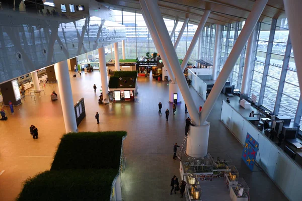 Rostov Don Rússia Janeiro 2020 Dentro Terminal Passageiros Aeroporto Platov — Fotografia de Stock