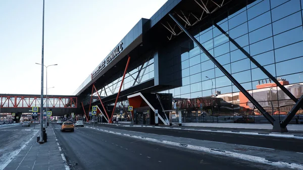 Moszkva Oroszország 2020 Március Terminál Moszkvai Sheremetyevo Repülőtéren Napos Téli — Stock Fotó