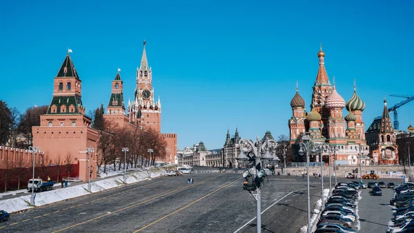 Moscú Rusia Marzo 2020 Palacio Del Kremlin Moscú Torre Spasskaya — Foto de Stock