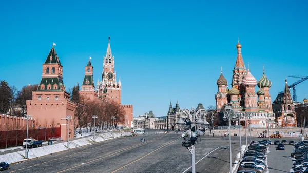 Moscú Rusia Marzo 2020 Palacio Del Kremlin Moscú Torre Spasskaya — Foto de Stock