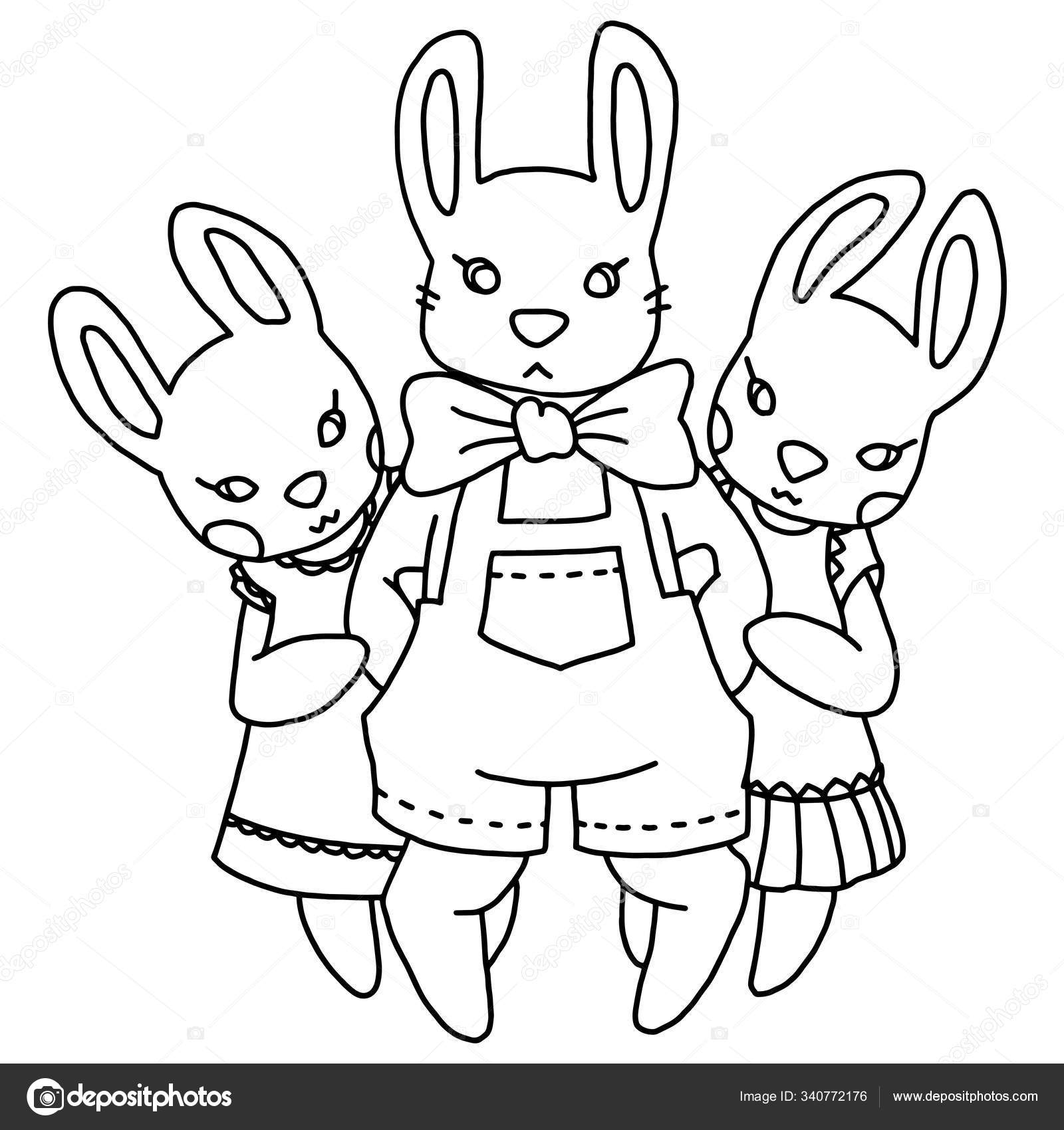 Desenhos para colorir de desenho de um coelho para colorir online  