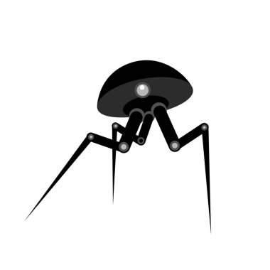 Sevimli küçük robot renk vektör çizim