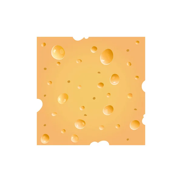 Vektor řezu sýra ilustrace sýr izolované pozadí. — Stock fotografie