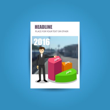 iş broşür afiş tasarım şablonu, a4 vektör