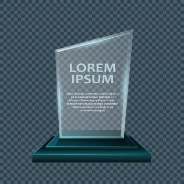 Boş bardak kupa Ödülleri vektör set tasarımı.