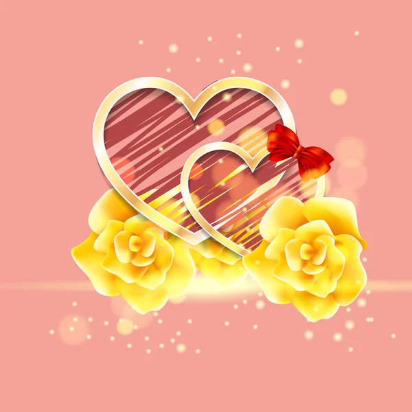 Happy Valentijnsdag kleurrijke vetor sjabloonontwerp — Stockvector