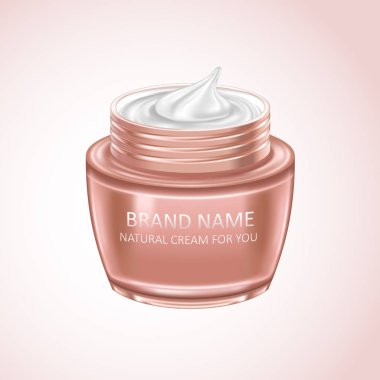 Krem maske boş paket modeli. Gerçekçi tasarım