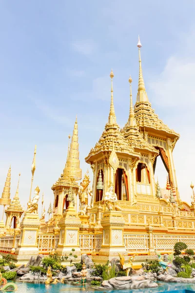 Bangkok Thailand November 2017 Vackra Guld Visa Royal Crematorium För — Stockfoto