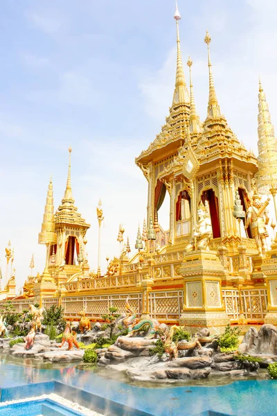 Bangkok Thailand November 2017 Närbild Vacker Utsikt Över Guld Royal — Stockfoto