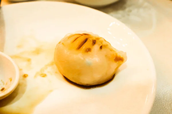 Zbliżenie Pojedyncze Hongkong Stlye Parze Dumpling Rano — Zdjęcie stockowe