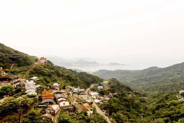 Krajobraz sceny Jiufen wieś w Tajwan — Zdjęcie stockowe
