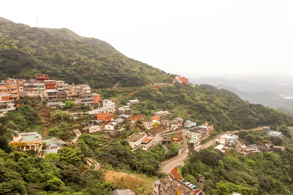 산에 Jiufen 마 언덕 건물의 — 스톡 사진