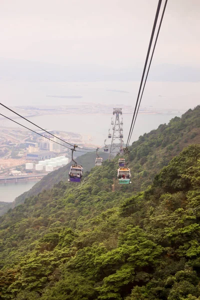 View Nong Ping Cable Car Mountain — Stock Photo, Image