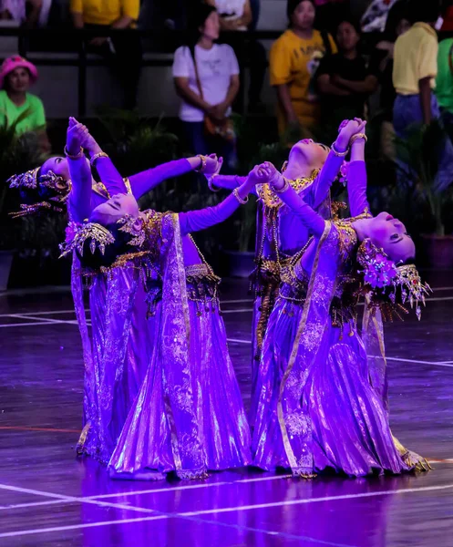 Thailand Thailand Junho 2019 Close Grupo Little Child Thai Dance — Fotografia de Stock