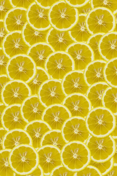 Lemon Lime Slices Firmly Embedded Background Flyover Stylized Finish — Stock Photo, Image