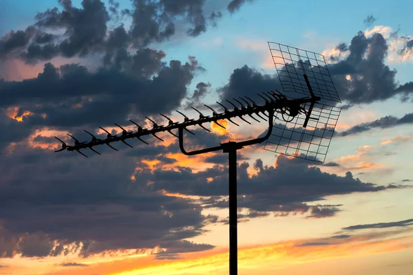 old TV antenna silhouette