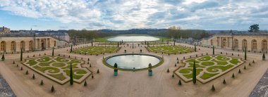 Versailles Sarayı Bahçe Fransa, panoramik.