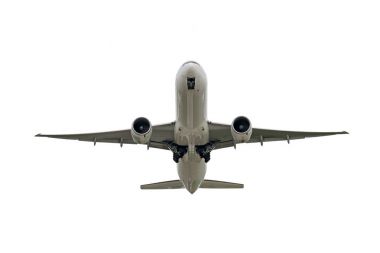 büyük jet uçağı kalkıyor 