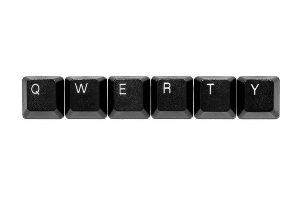 Teclas de teclado qwerty — Fotografia de Stock