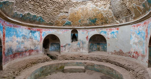 Large Cold Pool Antique Roman Baths Called Frigidarium City Pompeii — Stock Photo, Image