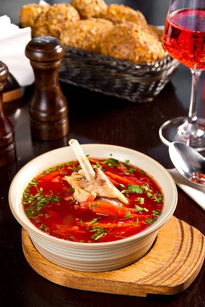 鴨スープ野菜と新鮮なパセリ — ストック写真