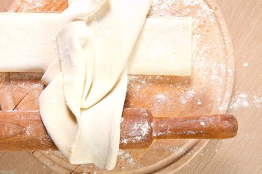 Hamur tahtası pişirme yaprak