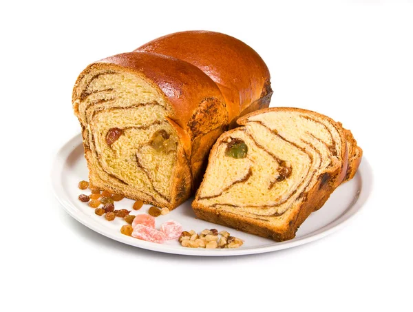 Pişmiş Noel kek dilimleri