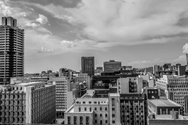 Johannesburg city skyline and hisgh rise towers and buildings