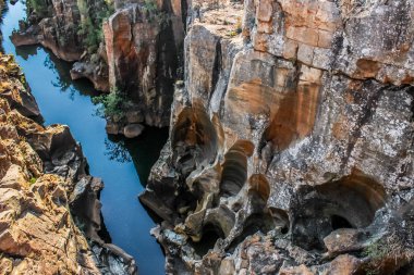 Bourke'nın şans çukurlar Blyde Kanyon kaya oluşumu rezerv