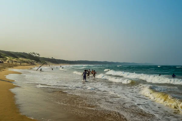 Playa Prístina Ponta Ouro Costa Mozambique Cerca Frontera Sudáfrica — Foto de Stock